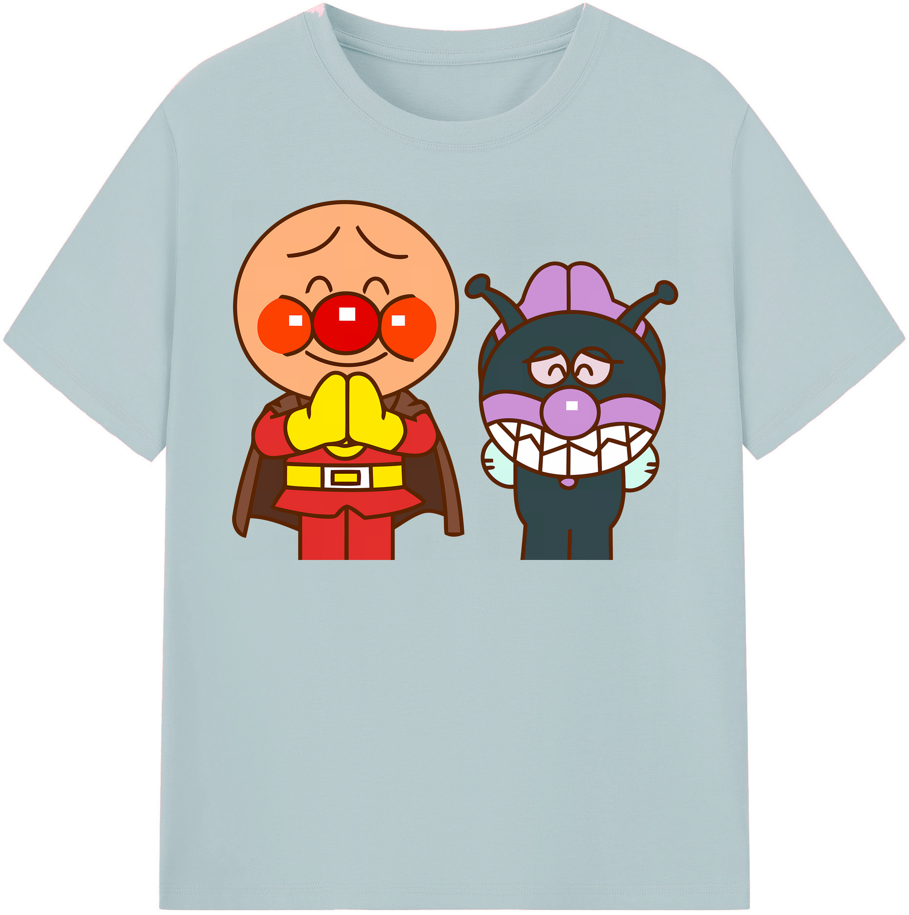 （画像用） アンパンマン Anpanman 綿100％半袖Tシャツ（フロントプリント）